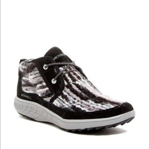 Merrell Pechora Mid Knit Faux Fur Boot